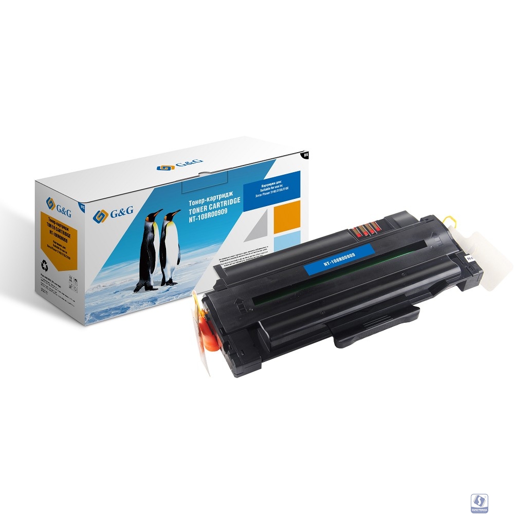 Картридж лазерный G&G GG-108R00909 черный (2500стр.) для Xerox Phaser 3140/3155/3160