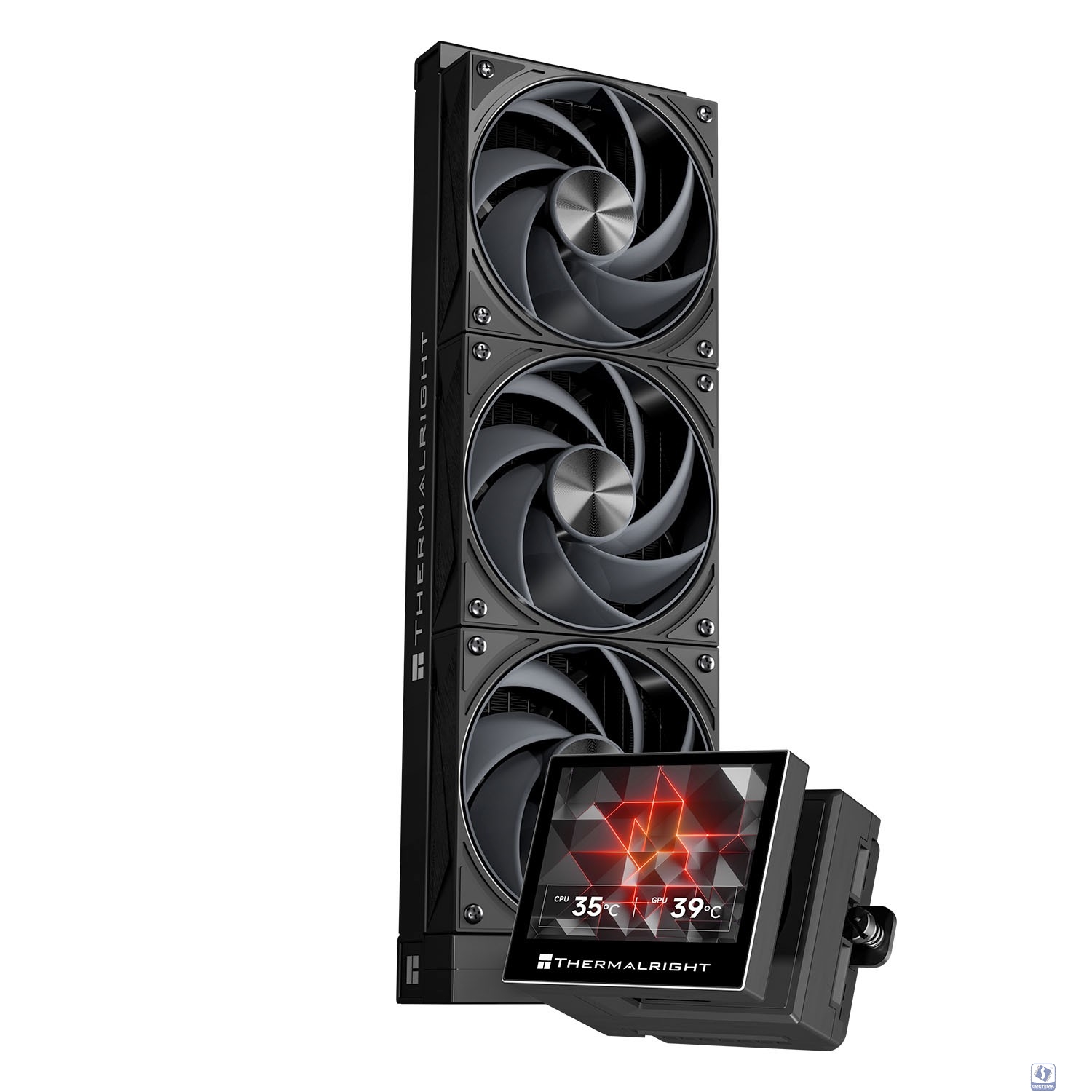 Thermalright Система водяного охлаждения Stream Vision 360 Black / 3x120mm PWM Fans / TRSV360B
