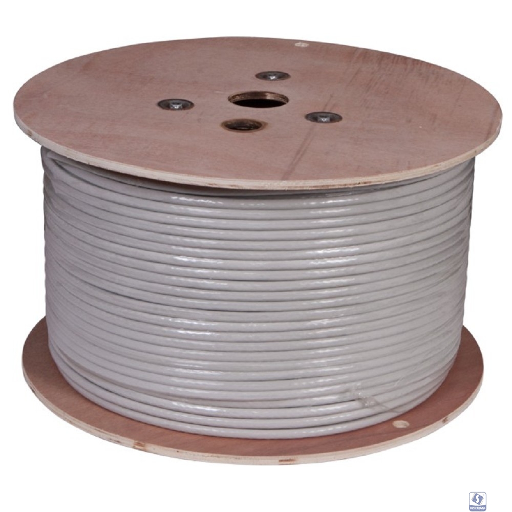 Rexant (02-0302 ) Кабель витая пара U/UTP, CAT 6A, ZH нг(А)-HF (LSZH), 4х2х0,57 мм, 23AWG, INDOOR, SOLID, серый, 305м PRO