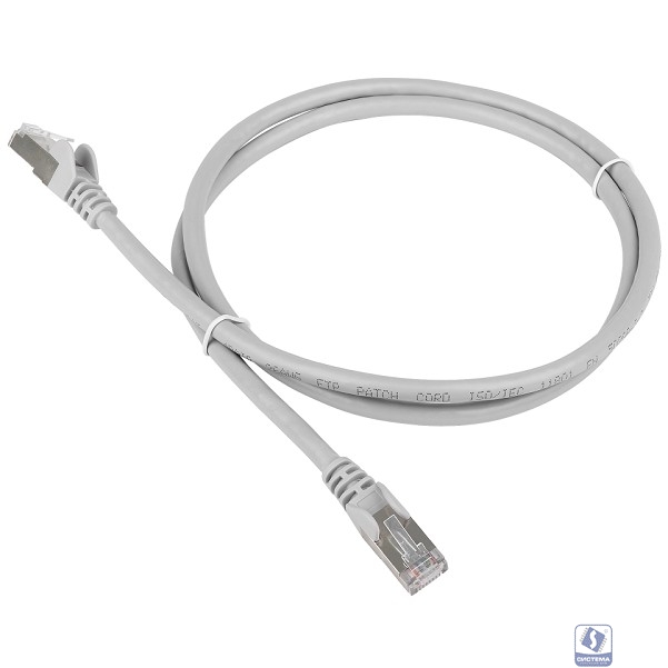 Патч-корд TWT FTP кат.5e, с заливными колпачками, 7.0 м, серый