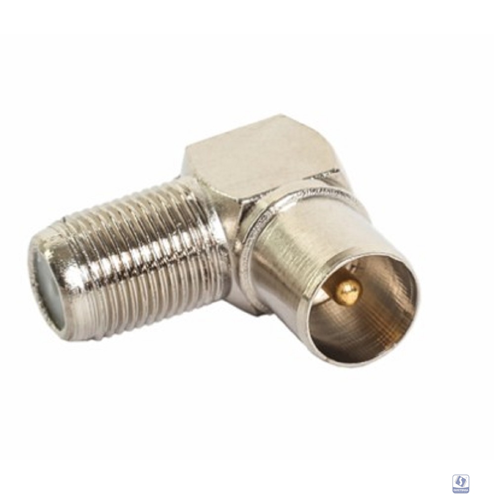 PROconnect (05-4311-4-7) Переходник  гнездо F - штекер TV, угловой (1шт)