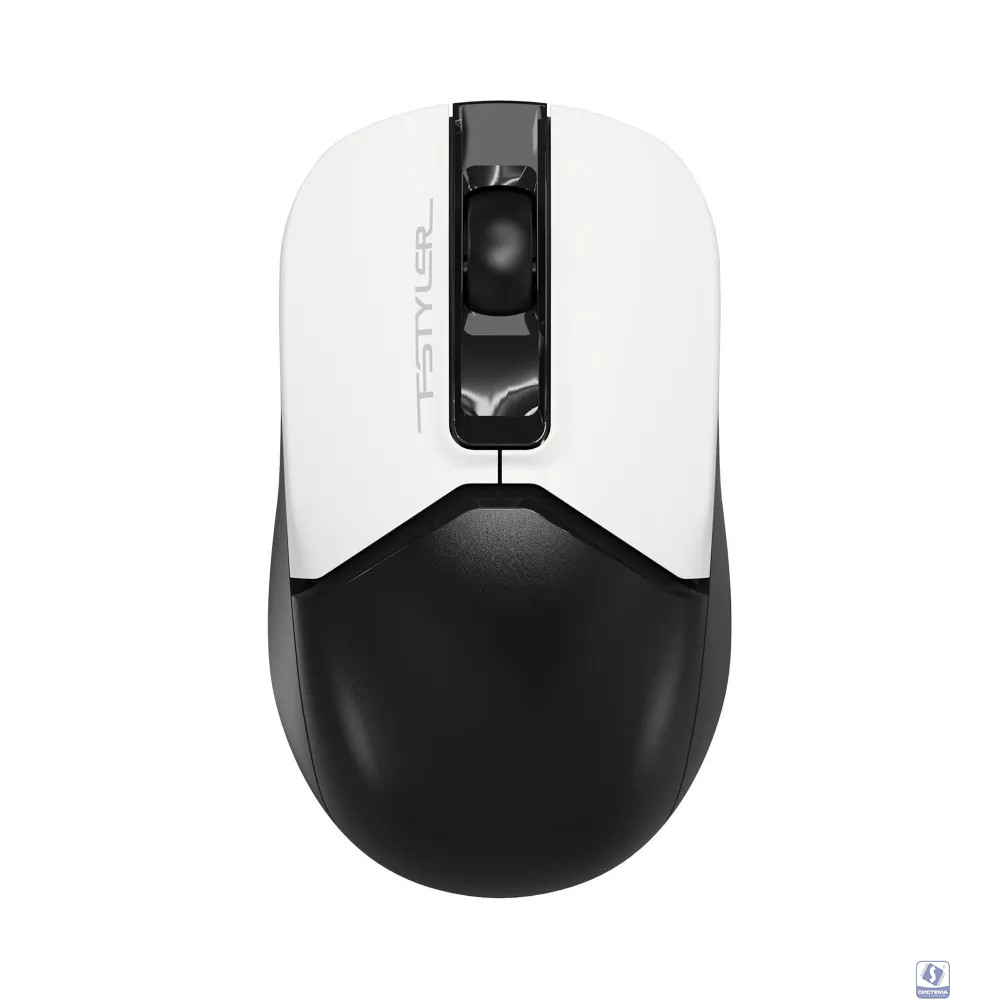 A4Tech Мышь Fstyler FB12S черный/белый оптическая (1200dpi) silent беспроводная BT/Radio USB