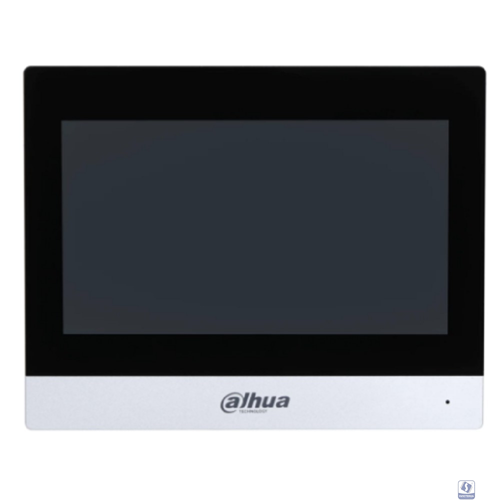 DAHUA DHI-VTH8621KMS-WP Монитор видеодомофона IP 7-и дюймовый с WiFi 2.4ГГц, серебрянный, 1024x600 разрешение, ёмкостной сенсорный экран