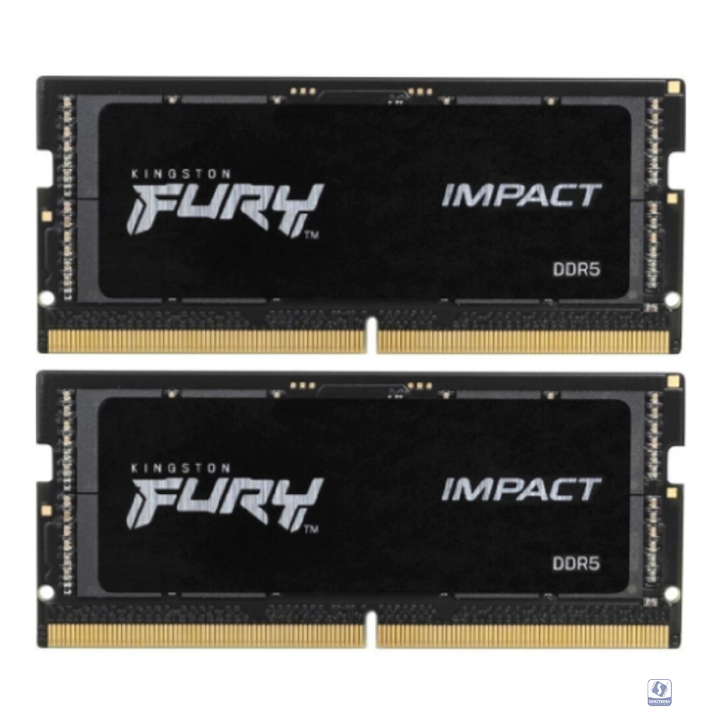 Модуль памяти SO-DIMM DDR5 32Gb (2x16Gb) PC48000 6000Mhz Kingston Fury Impact (KF560S38IBK2-32)