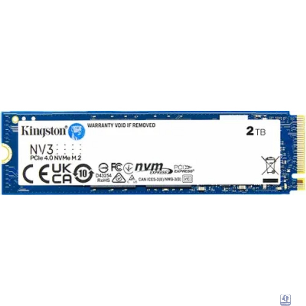 Kingston SSD NV3, 2000GB, M.2(22x80mm), NVMe, PCIe 4.0 x4, 3D TLC SNV3S/2000G