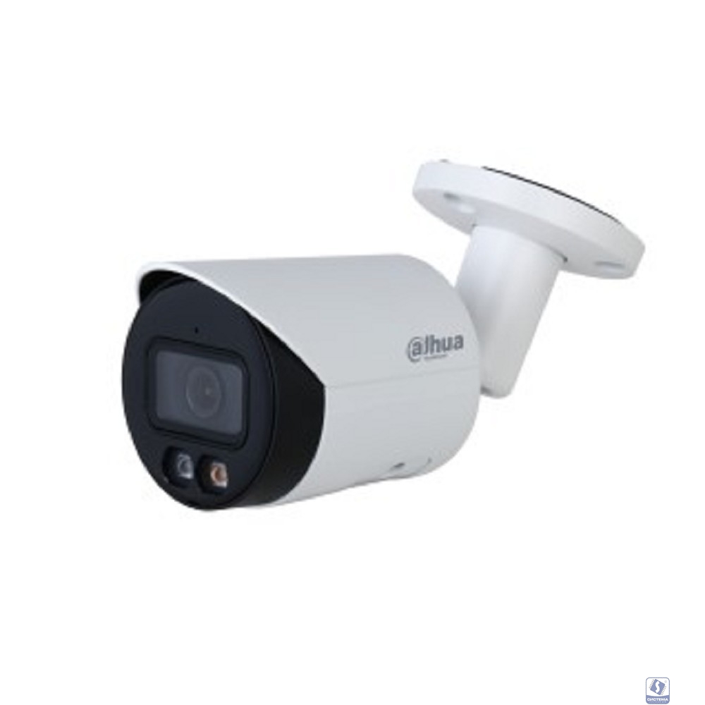 DAHUA DH-IPC-HFW2249SP-S-IL-0280B Уличная цилиндрическая IP-видеокамера SmartDualLight 2Мп, 1/2.8” CMOS, объектив 2.8мм, видеоаналитика, микрофон, ИК 30м, LED 30м, IP67, металл