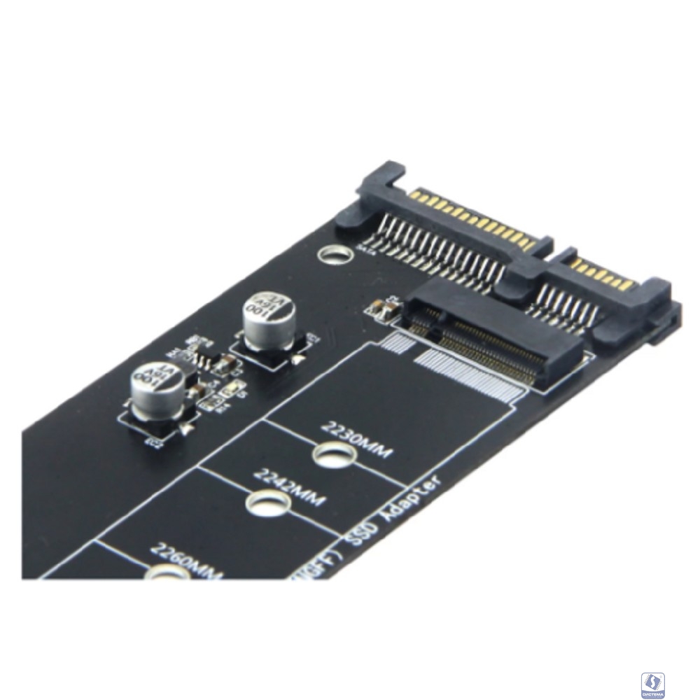 Cablexpert Адаптер для SSD M.2 SATA в разъем SATA, коробка (EE18-M2S3PCB-02)