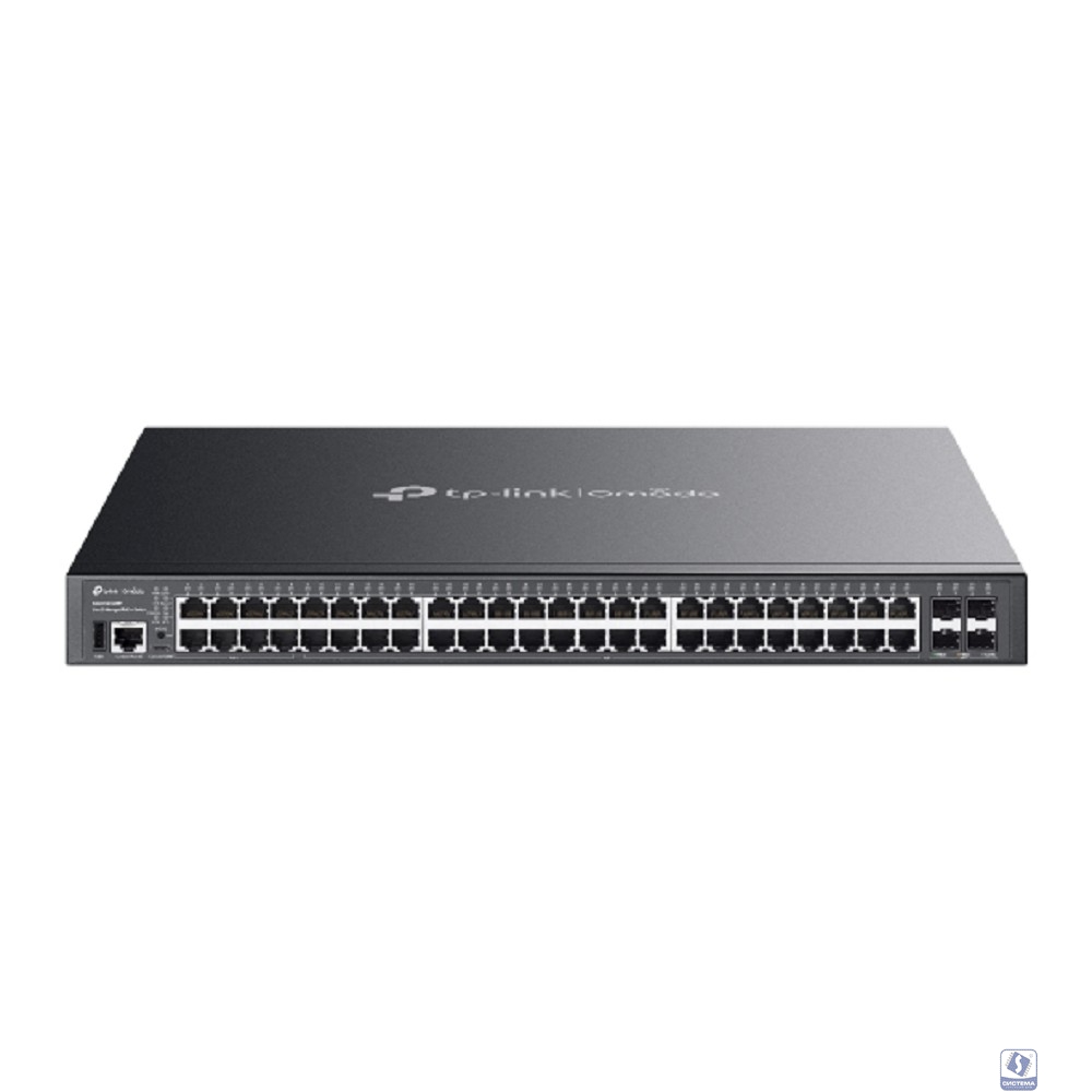 TP-Link SG5452XMPP Omada 48-портовый гигабитный стекируемый управляемый РоЕ++ коммутатор уровня L3 с 4 SFP+ слотами 10G