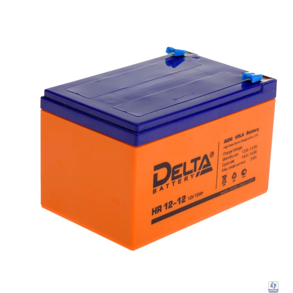 Delta HR 12-12 (12 А\ч, 12В) свинцово- кислотный  аккумулятор