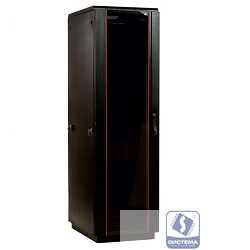 ЦМО Шкаф телекоммуникационный напольный 42U (600x800) дверь стекло, цвет чёрный  (ШТК-М-42.6.8-1ААА-9005) (3 коробки)