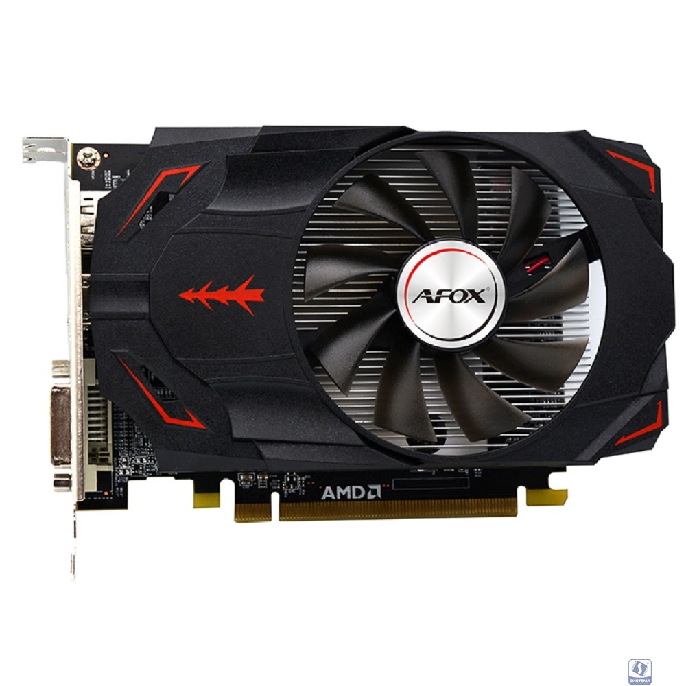 Видеокарта Afox RX550 4GB GDDR5 128bit DVI DP HDMI 1FAN RTL