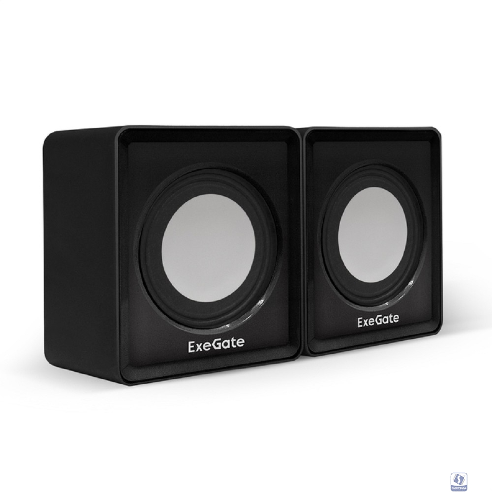 Exegate EX287057RUS Акустическая система 2.0 ExeGate Disco 140 Black (питание USB, 2х3Вт (6Вт RMS), 100-20000Гц, черный)