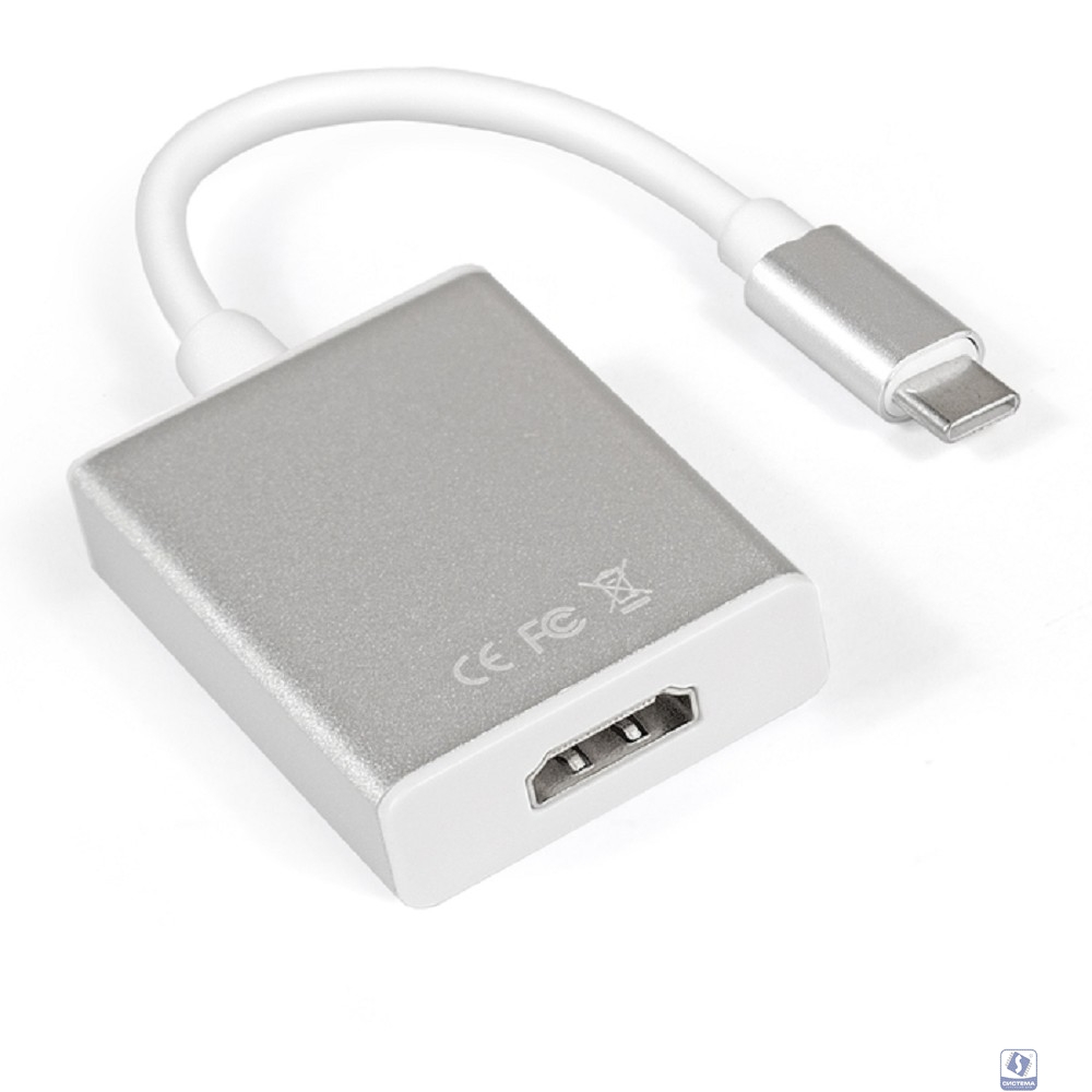 Exegate EX284937RUS Кабель-адаптер Type C-HDMI ExeGate EX-CM-HDMIF-0.15 (USB Type C/19F, 0,15м)