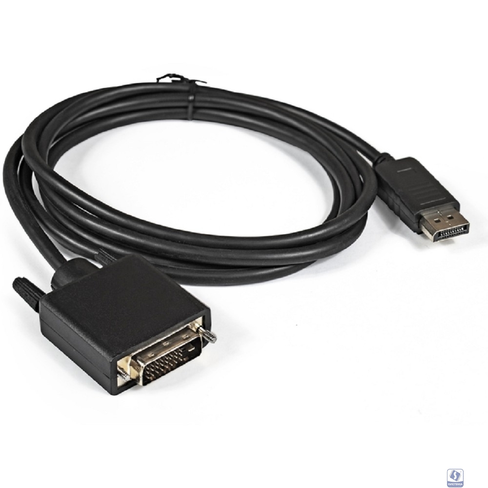 Exegate EX284908RUS Кабель-переходник DisplayPort -DVI ExeGate EX-CC-DPM-DVIM-1.8 (20M/25M, 1,8м, экран)