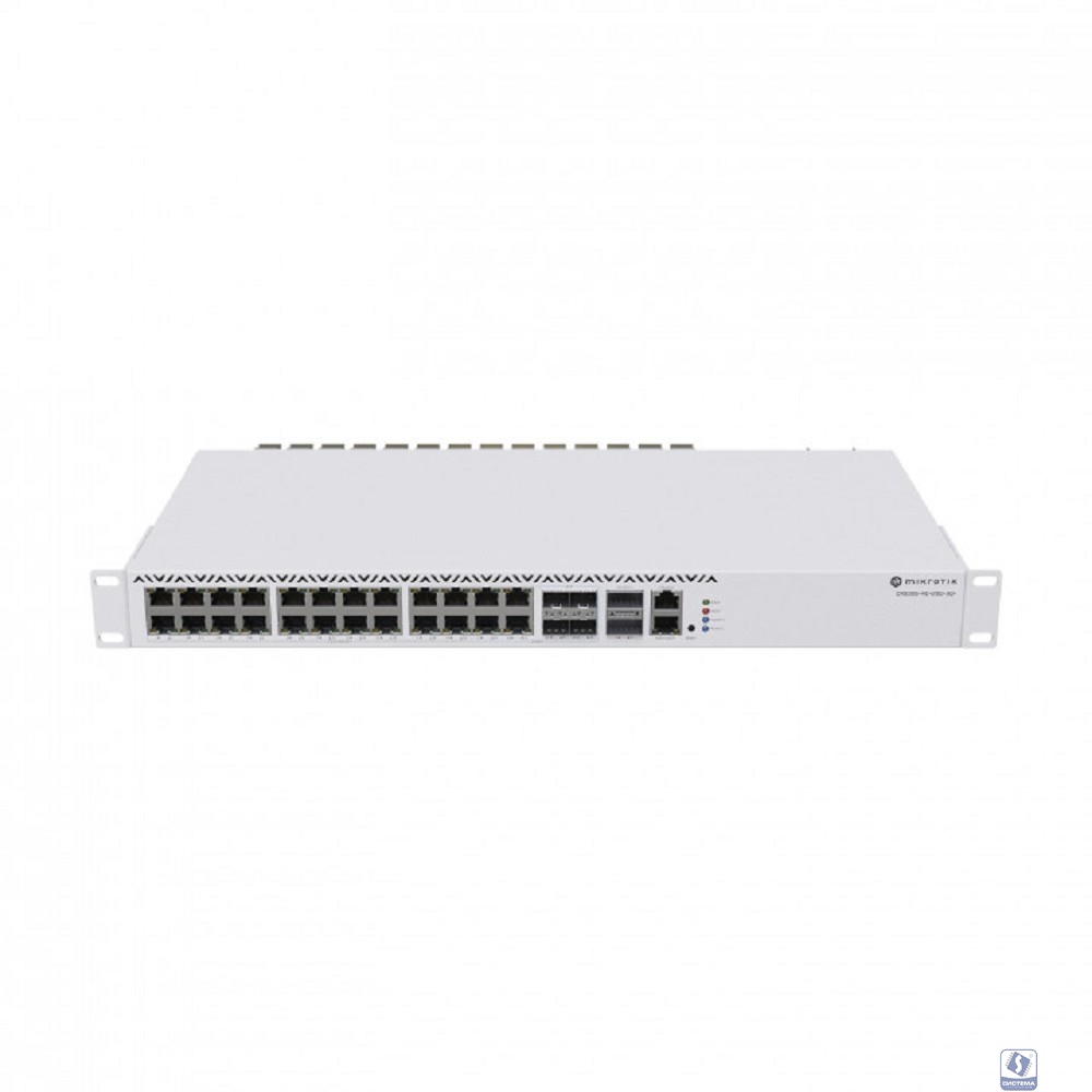 MikroTik CRS326-4C+20G+2Q+RM Коммутатор управляемый, 4Combo 10G/2.5G, 20*2.5Gbit RJ45, 2QSFP+*40Gbit