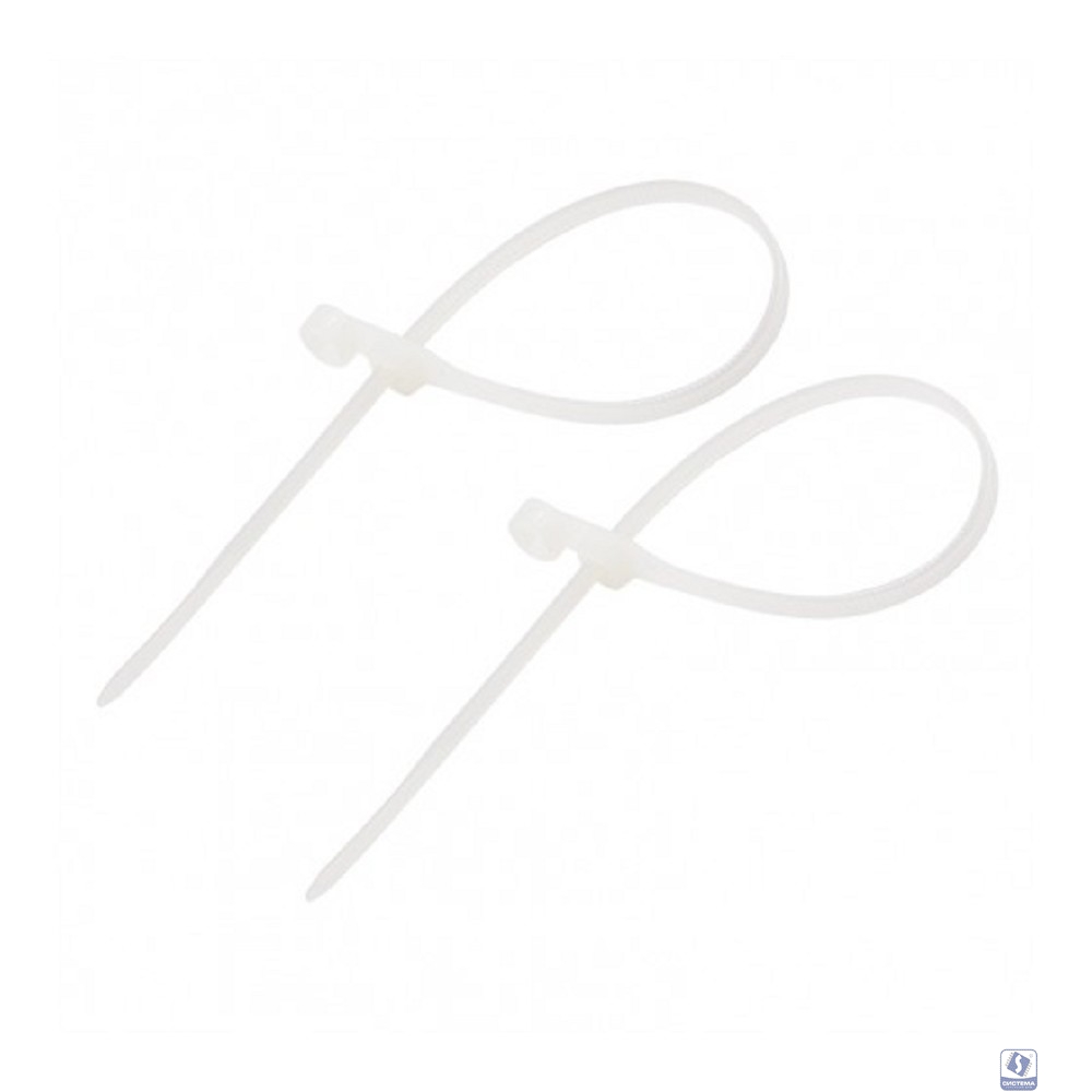 REXANT (07-0154) Хомут под винт nylon 3.6 х 150 мм 100шт белый 