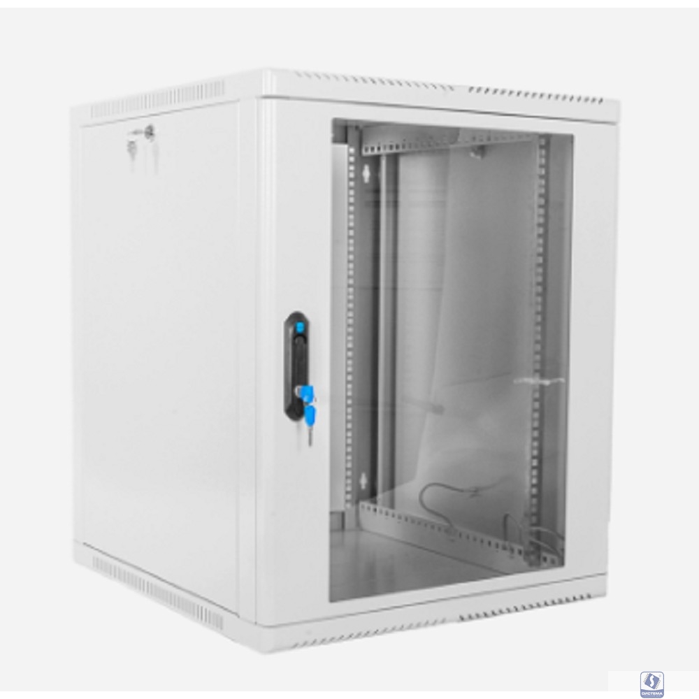 ЦМО Шкаф телекоммуникационный настенный сварной 12U (600 x 500) съёмные стенки, дверь стекло, ШРН-12.500