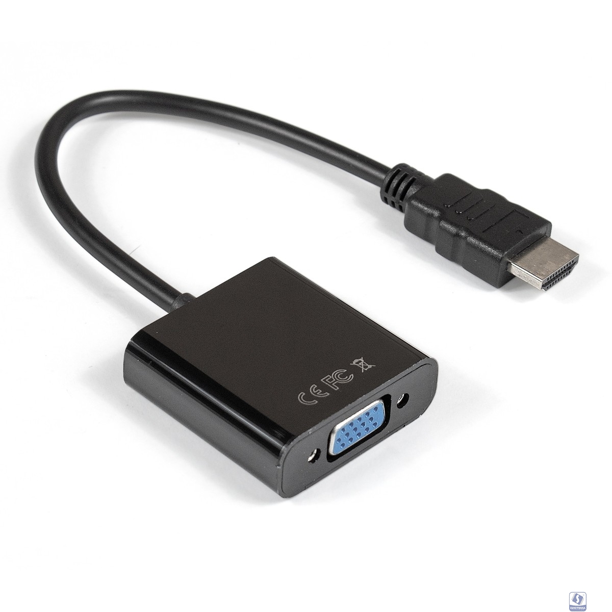 Exegate EX284926RUS Кабель-переходник HDMI-VGA ExeGate EX-HDMIM-VGAF-0.15 (19M/15F, 0,15м)