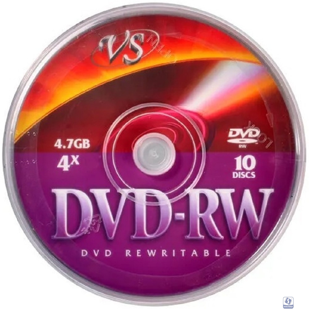 Диски VS DVD-RW 4,7 GB 4x CB/10 (620830)      