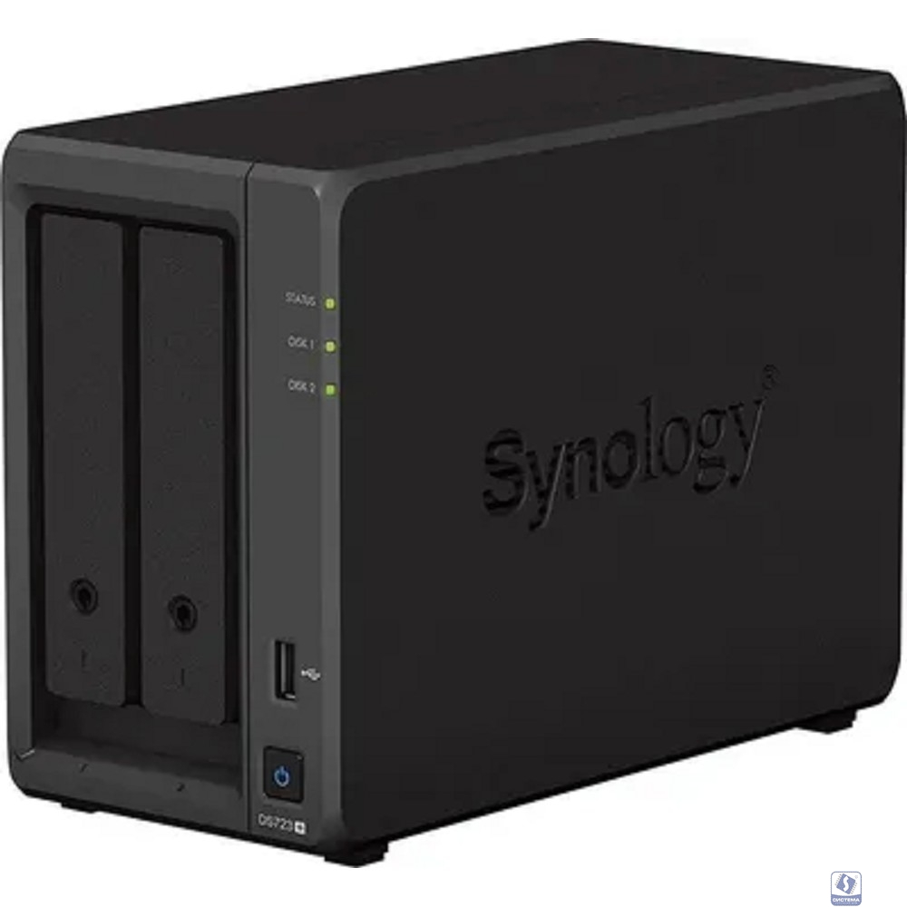 Synology DS723+ СХД настольное исполнение 2BAY NO HDD вилка UK/HK 3-pin