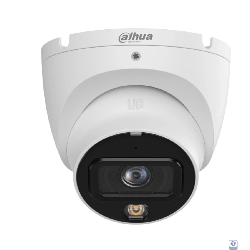 DAHUA DH-IPC-HDW1839TP-A-IL-0280B-S6 Уличная турельная IP-видеокамера SmartDualLight 8Мп, 1/2.7” CMOS, объектив 2.8мм, обнаружение людей, микрофон, ИК 30м, LED 30м, IP67, металл/пластик