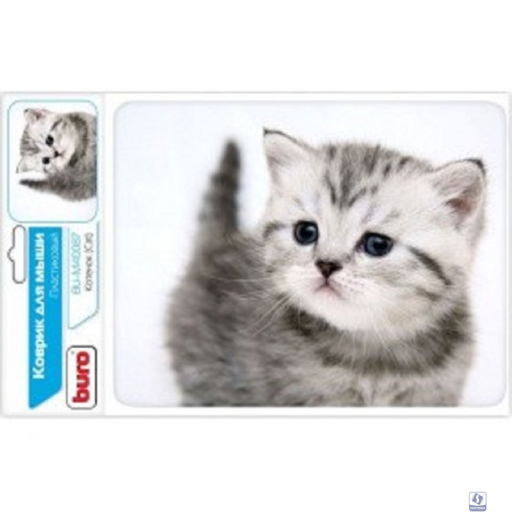 Коврик для мыши Buro BU-M40087 рисунок/котенок [291848]