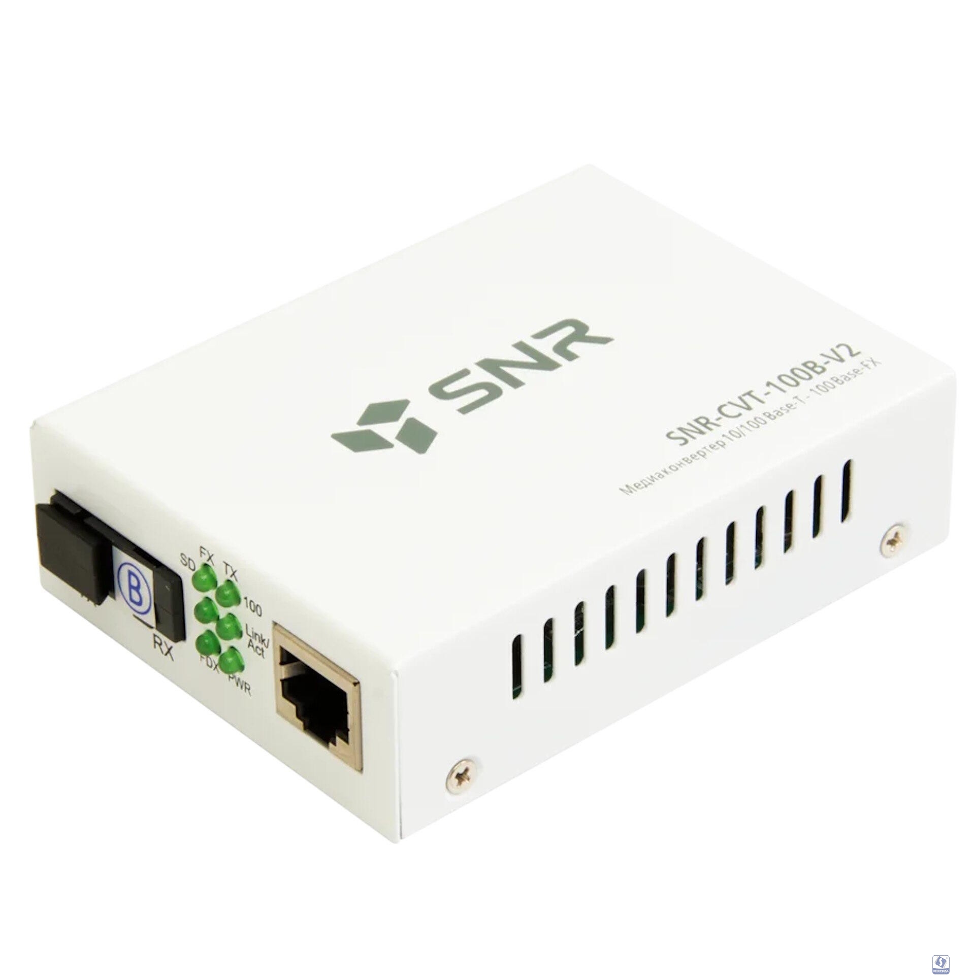 SNR SNR-CVT-100B-V2 Медиаконвертер 10/100-Base-T / 100Base-FX, Tx/Rx: 1550/1310нм, V2