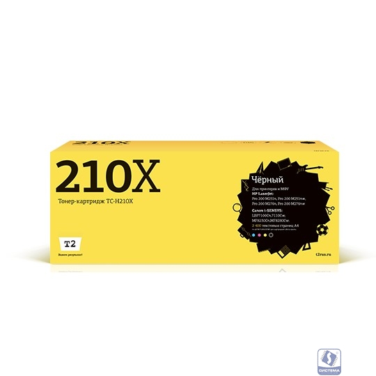 T2 CF210X Картридж (TC-H210X) для HP LJ Pro 200 M251n/MFP M276n/276nw (2400 стр.) черный, с чипом