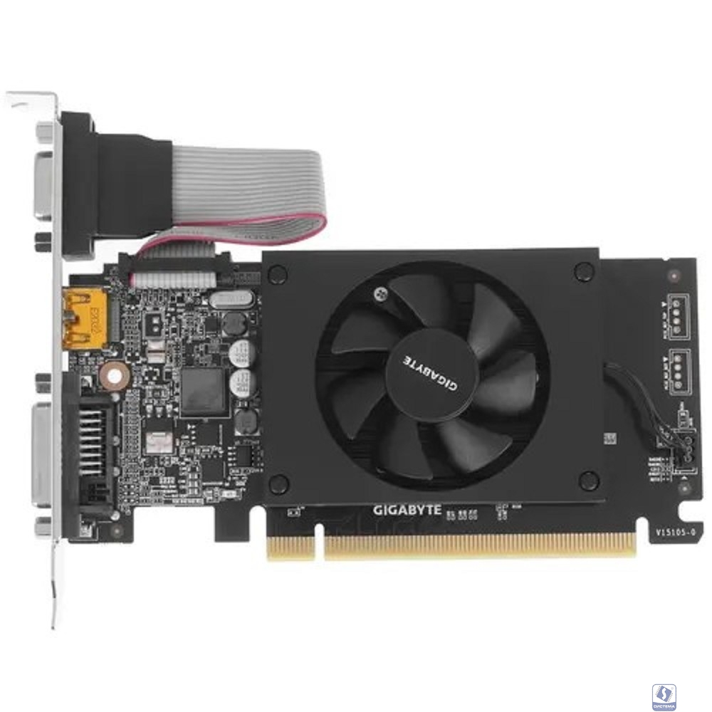 Gigabyte GV-N710D3-2GL 2.0 GeForce GT 710 2GB DDR3 64bit 28nm 954/1600MHz DVI-D/HDMI/D-Sub