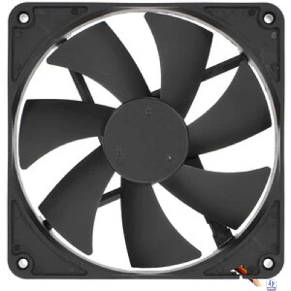 Gembird Вентилятор 140x140x25, шарикоподшипник, 3 pin, провод 40 см (D14025BM-3)