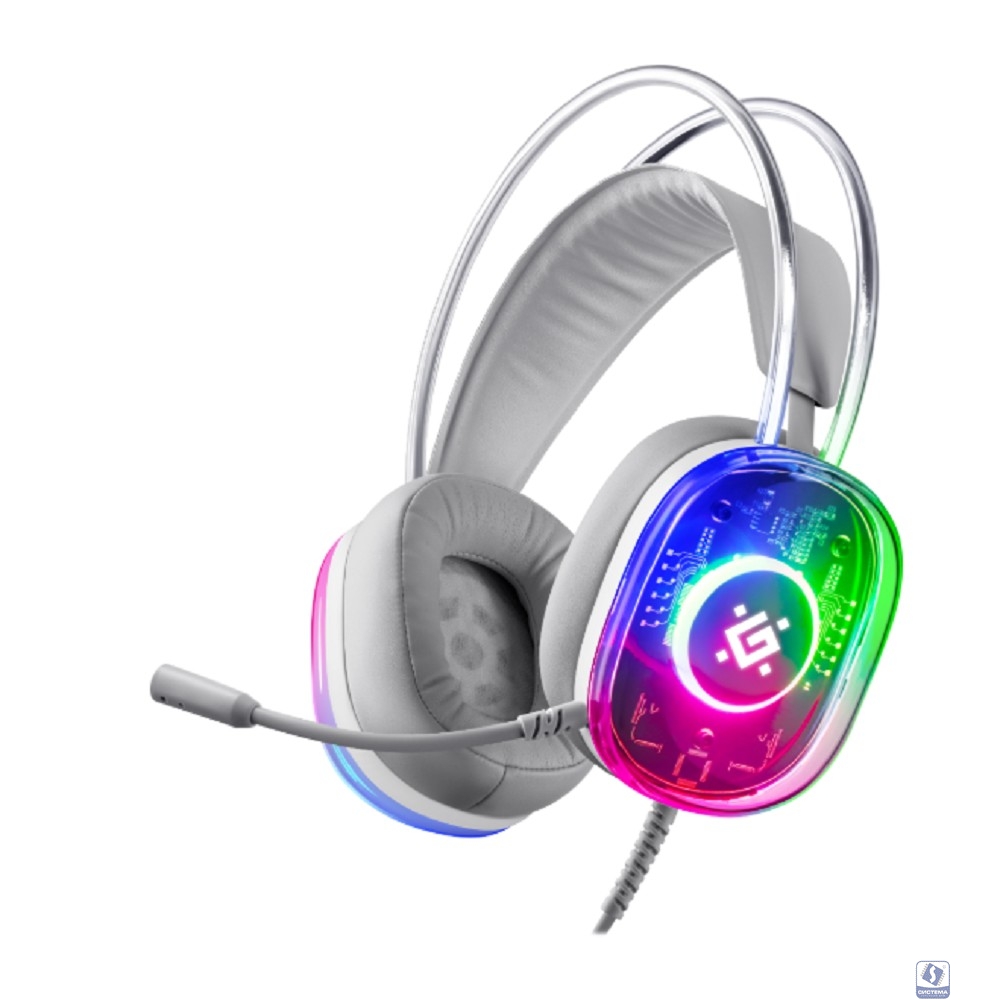 Повреждение упаковки Defender Cyborg белый, 7.1, RGB,  провод 2 м 