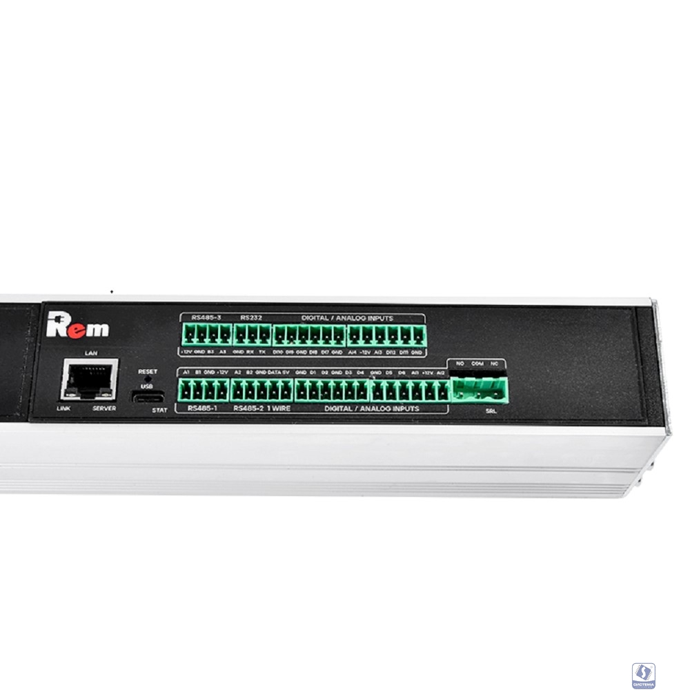 REM Верт блок розеток, мониторинг, измерение, 3 фазы 16А, 36C13, 12C19, 2100 мм, вх IEC 309, шнур 3м (R-MC8-3x16-36C13-12C19-MI-2100-3-3PN)