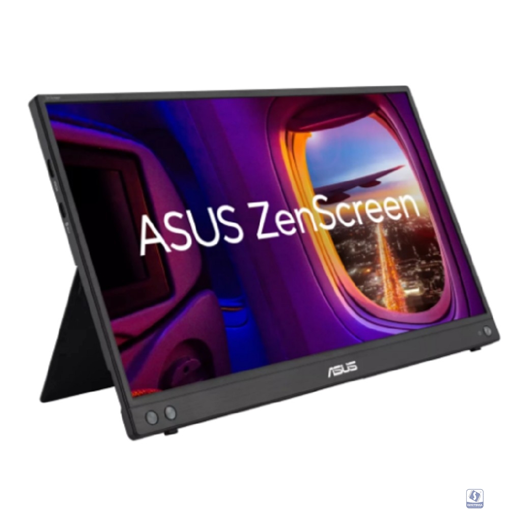 Монитор ASUS MB16AHV ZenScreen (15.6", 16:9, IPS, 5ms, 1920x1080, 600Hz, 250cd, 800:1, 178°/178°, Mini HDMI, 2*USB-C,  Dark Gray) (90LM0383-B01N70)