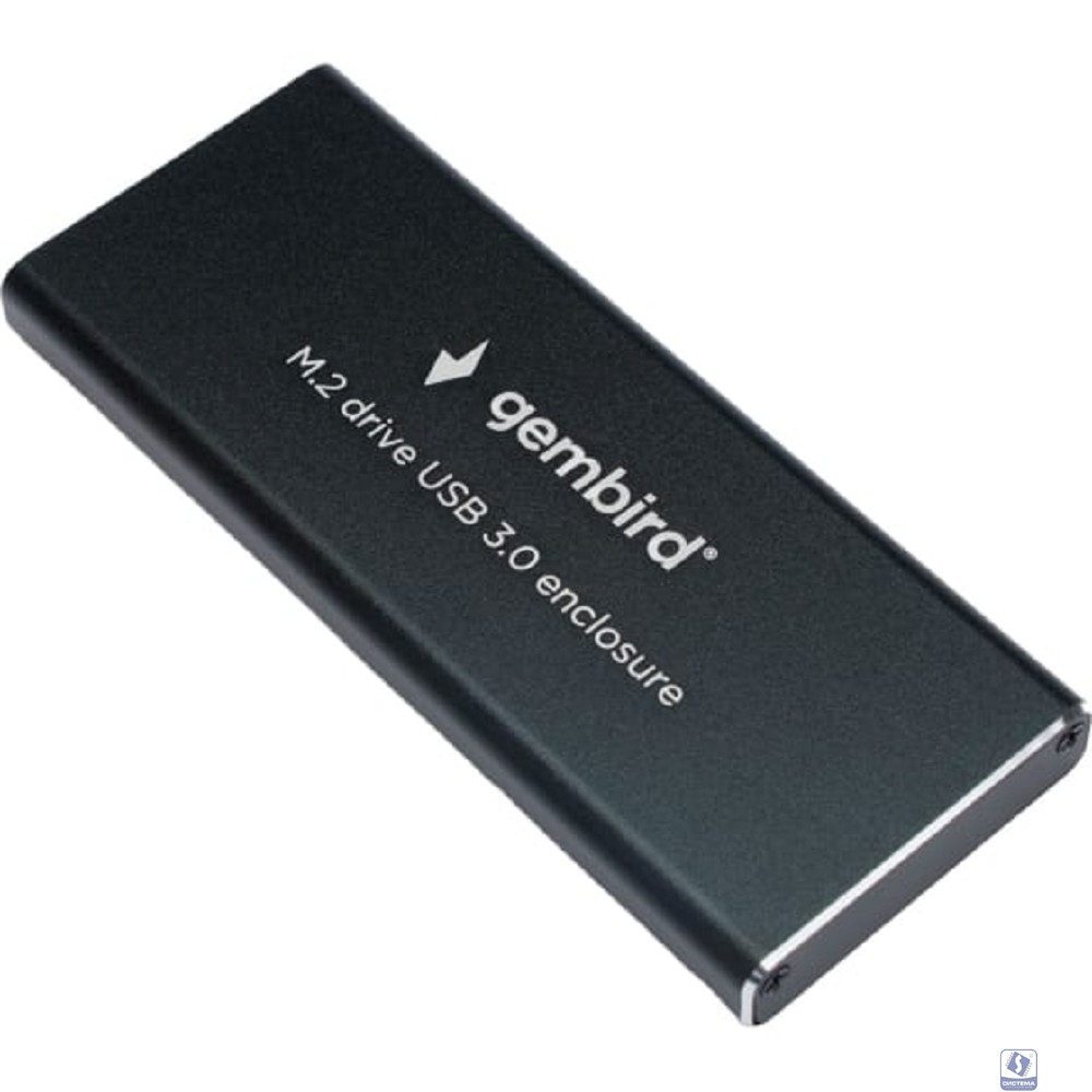 Gembird EEM2-SATA-1 Внешний корпус USB 3.0 для M2 SATA порт MicroB, металл, черный