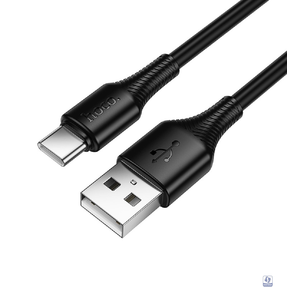 HOCO X120/ USB кабель Type-C/ 1m/ 3A/ черный