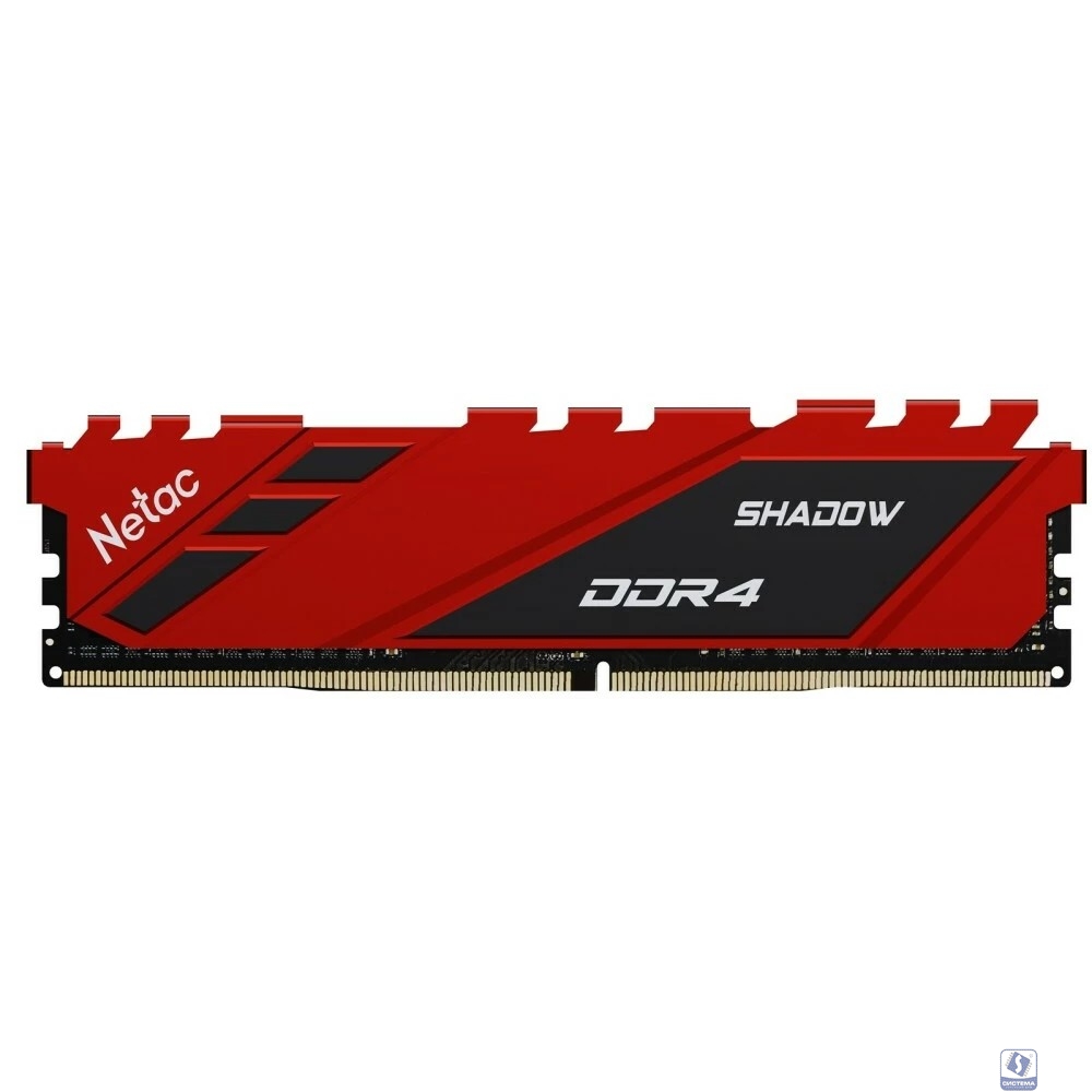Netac Shadow Red DIMM DDR4 8Gb PC28800 3600Mhz  с радиатором (NTSDD4P36SP-08R)