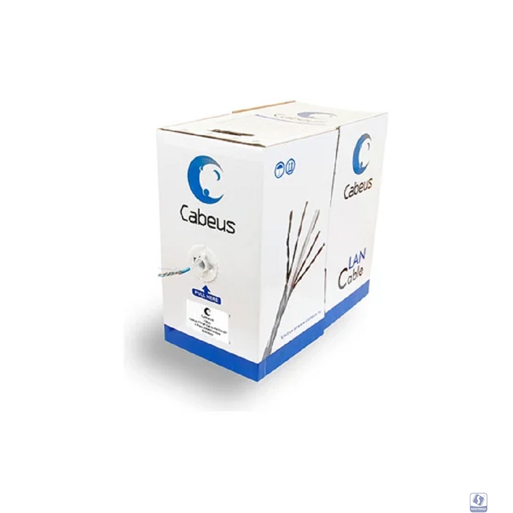 Cabeus FTP-4P-Cat.5e-PATCH-GY Кабель витая пара FTP (F/UTP), категория 5e, 4 пары, 7x0.16 мм (26 AWG), многожильный (patсh), серый (305 м)