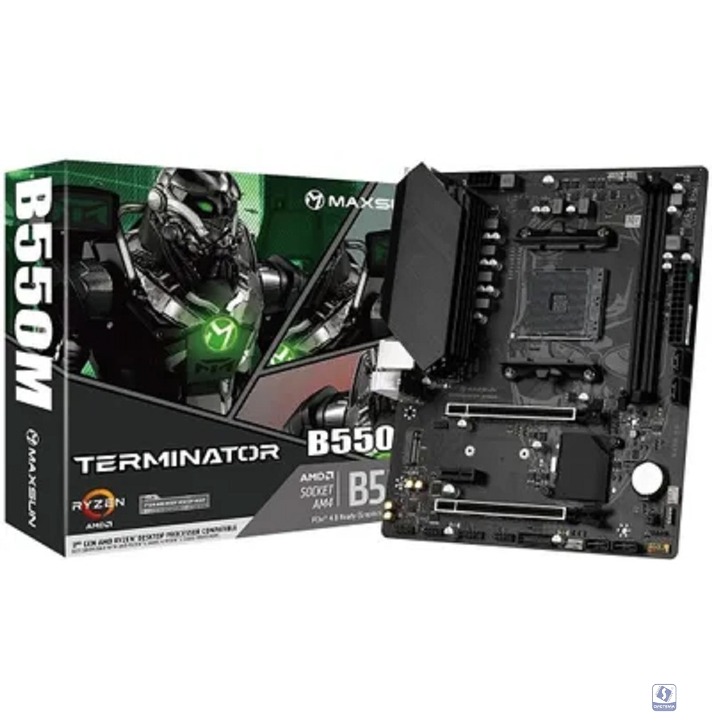 MAXSUN MS-Terminator B550M (Socket AM4, mATX, 2*DDR4, VGA/HDMI, 4*SATA3, 1*M.2, 1*PCIEx16/1*PCIEx4/1*PCIEx1, 4*USB 2.0, 2*USB 3.2 Gen1, LAN 1*1G, RTL)