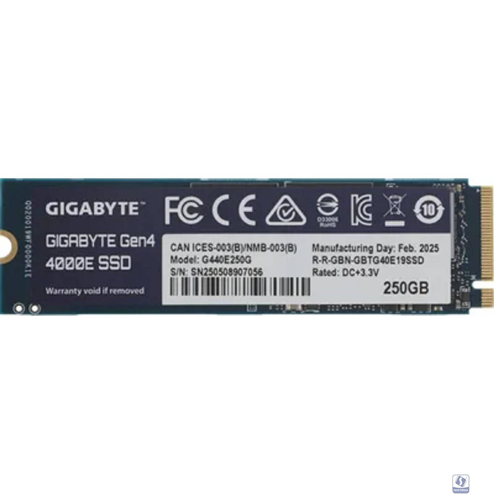 Gigabyte SSD 250GB G440E250G M.2 2280 PCI Express 4.0x4, NVMe 1.4