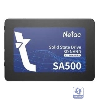 Твердотельный накопитель Netac SA500 2.5 SATAIII [NT01SA500-2T0-S3X] 3D NAND SSD 2TB, R/W up to 530/475MB/s 3Y 