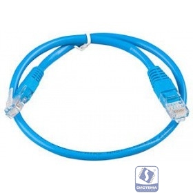 Exegate EX172877RUS Патч-корд UTP-RJ45-RJ45-5e-0,5M-BL, UTP, cat.5e, 0.5м, синий