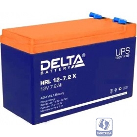 Delta HRL 12-7.2  Х (7.2 А\ч, 12В) свинцово- кислотный  аккумулятор