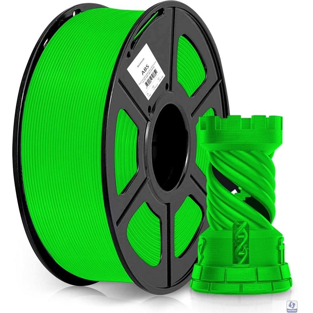 Пластик для принтера 3D Cactus CS-3D-ABS-1KG-GREEN ABS d1.75мм 1кг 1цв.