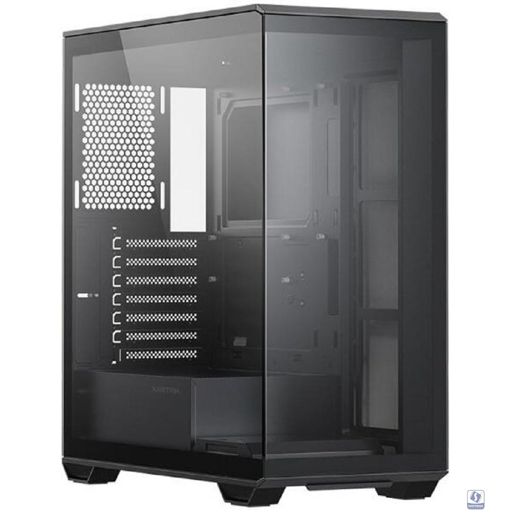 XASTRA Корпус Q600-0F-UC Black ATX/Aquarium/Screewless/no fans/Type-C/ Q600-0F-UC