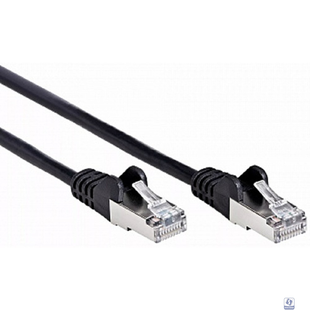 AOpen ANP522B-BK-0.5M Патч-корд литой FTP кат.5e (7/0.16) черный 0,5m