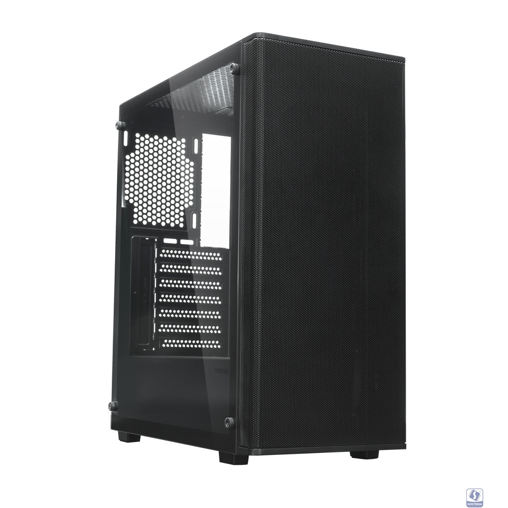 XASTRA Корпус  A300 0F  Black ATX/Mesh/ full-size TG / no fans/ A300-0F