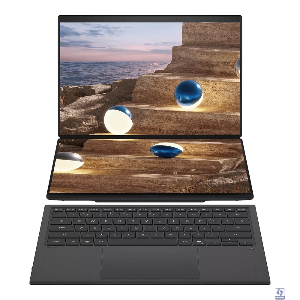 ASUS Zenbook Duo UX8407AA-SN279X [90NB16V1-M00F80] Moher Gray 14" 