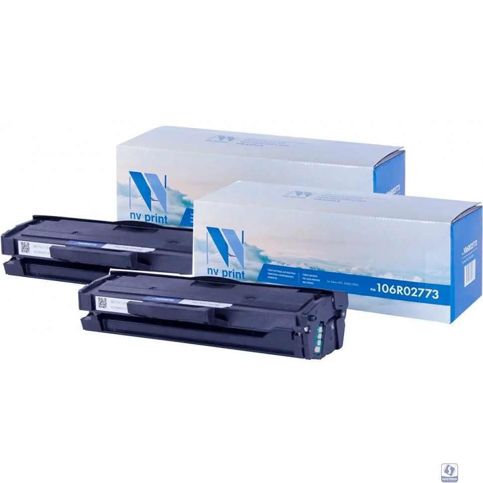 Картридж NVP совместимый NV-106R02773-SET2 для Xerox Phaser 3020/WorkCentre 3025 (1500k) (2 шт)