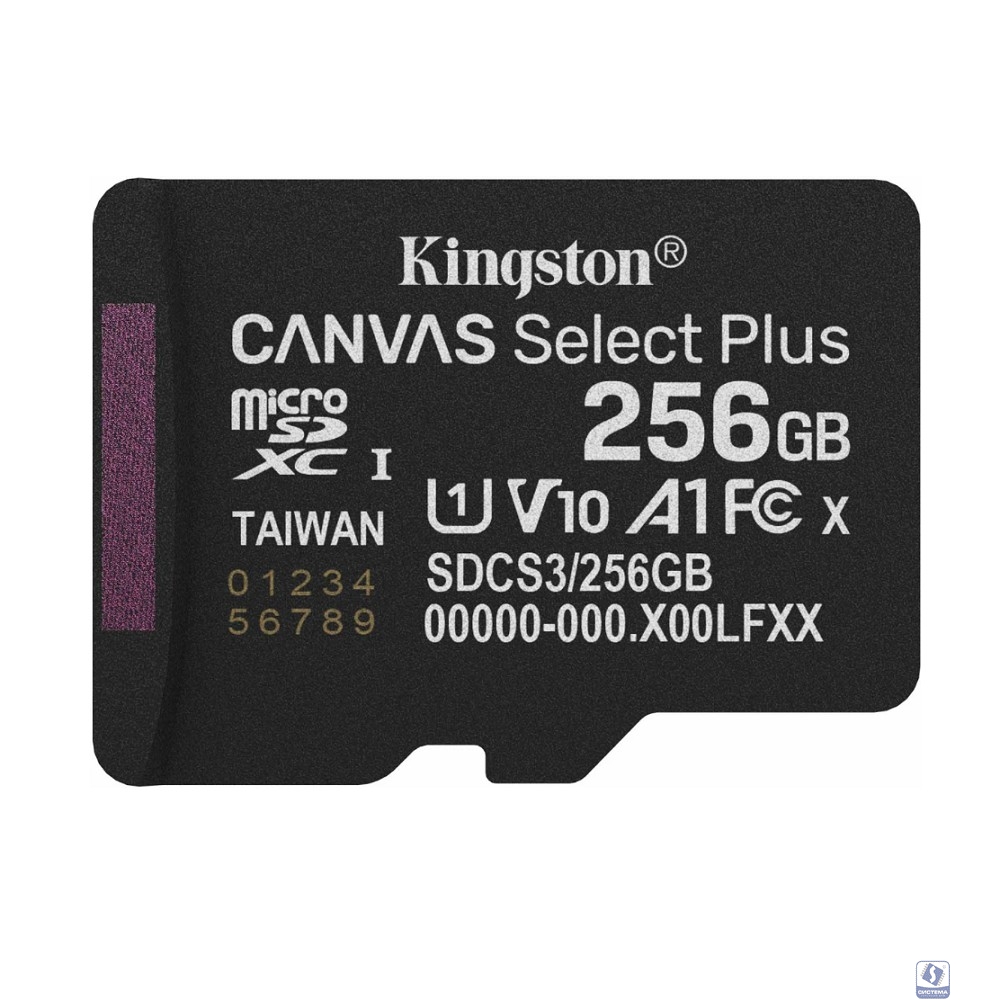 Micro SecureDigital 256GB Kingston SDCS3/256GBSP Canvas Select Plus V10 A1 w/o adapter