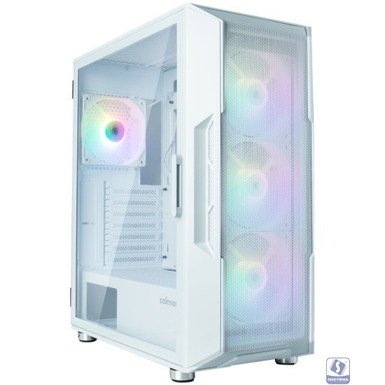 ZALMAN I3 NEO White, без БП, боковое окно (закаленное стекло), белый,  ATX